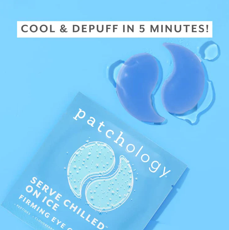 Served on Chilled Ice Firming Under Eye Patches-Patchology