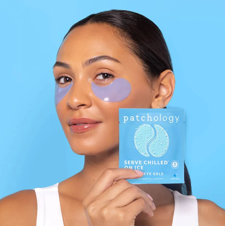Served on Chilled Ice Firming Under Eye Patches-Patchology
