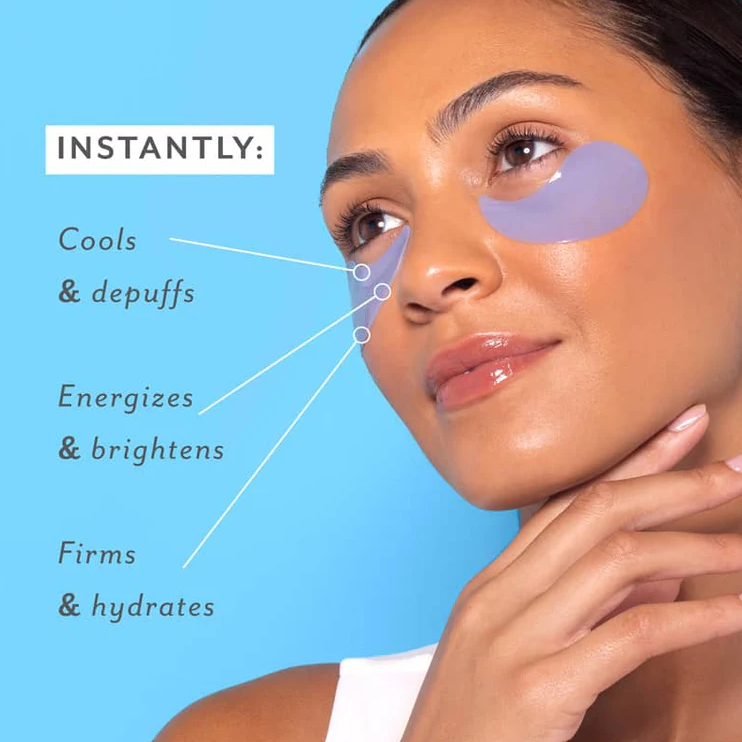 Served on Chilled Ice Firming Under Eye Patches-Patchology
