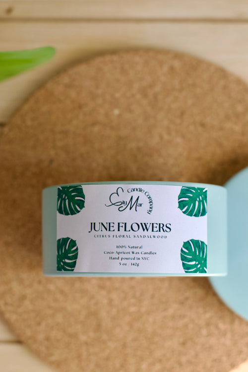 June Flowers Candle